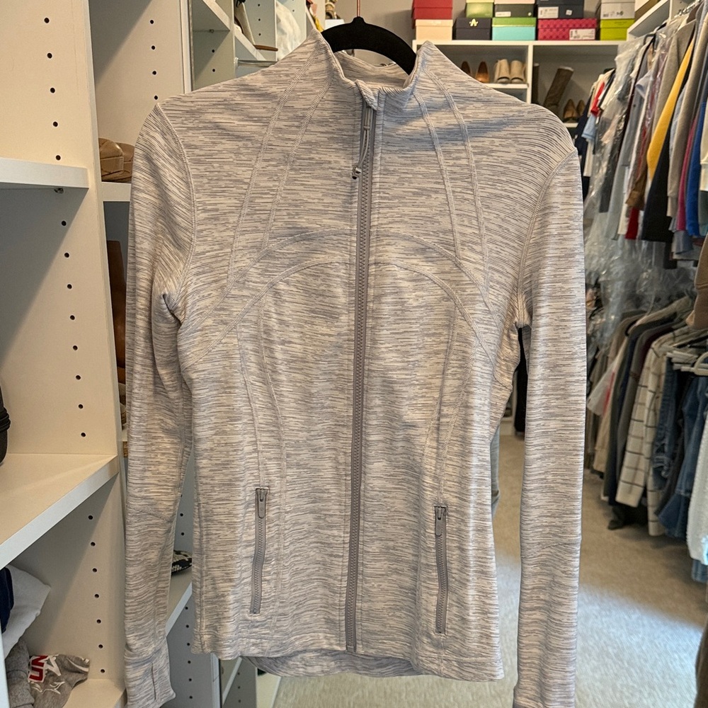 lululemon athletica Gray Zip-Up Top